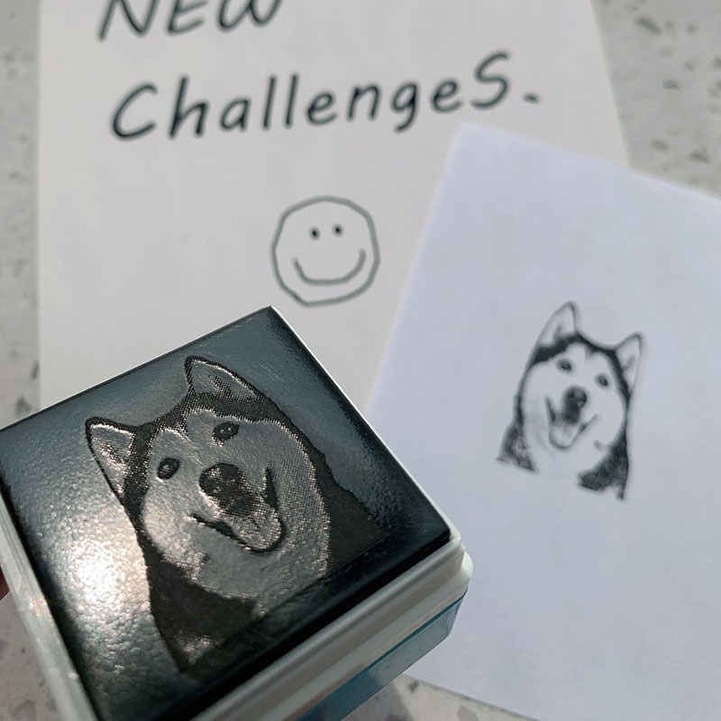 PoochStamp - Custom Pet Portrait Stamp